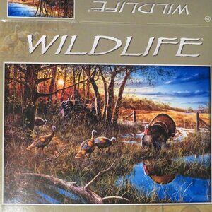 Sure-Lox The Challenge Wildlife Series Wild Turkeys Pre-owned COMPLETE (P176)